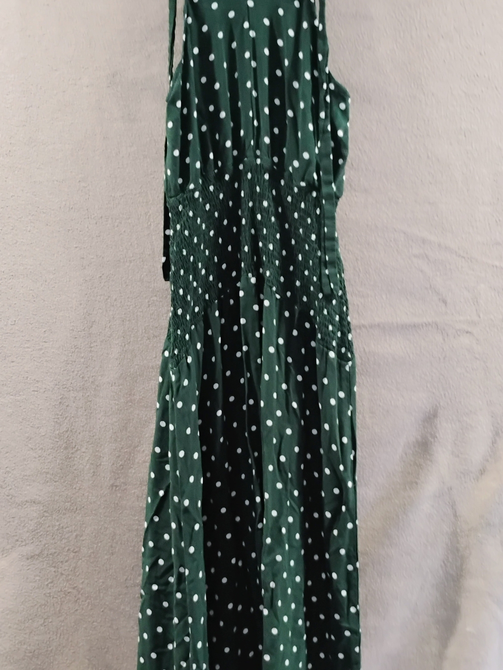 Green Polka Dot Maxi Dress